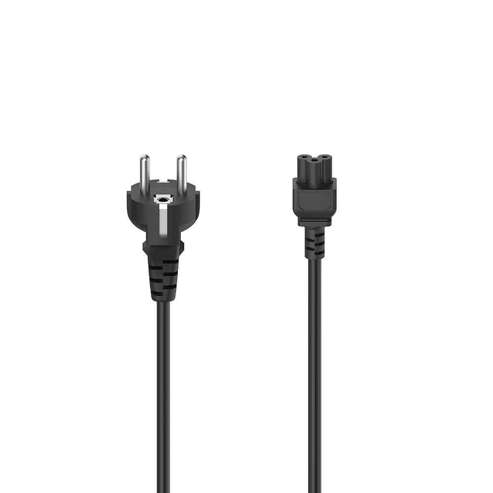 Mains Cable 3-Pin Black 2.5m