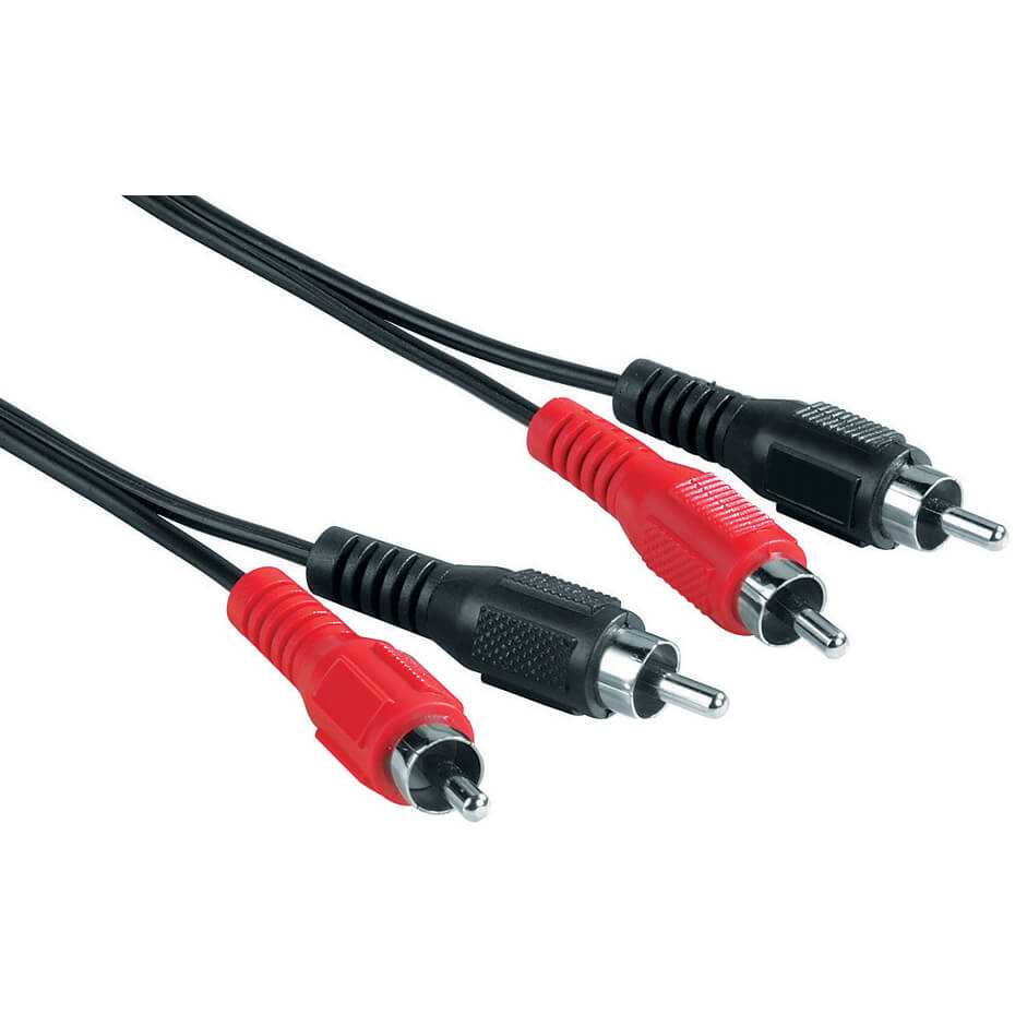 HAMA Audio Cable 2 RCA Male Plugs - 2 RCA Male Plugs, 5 m
