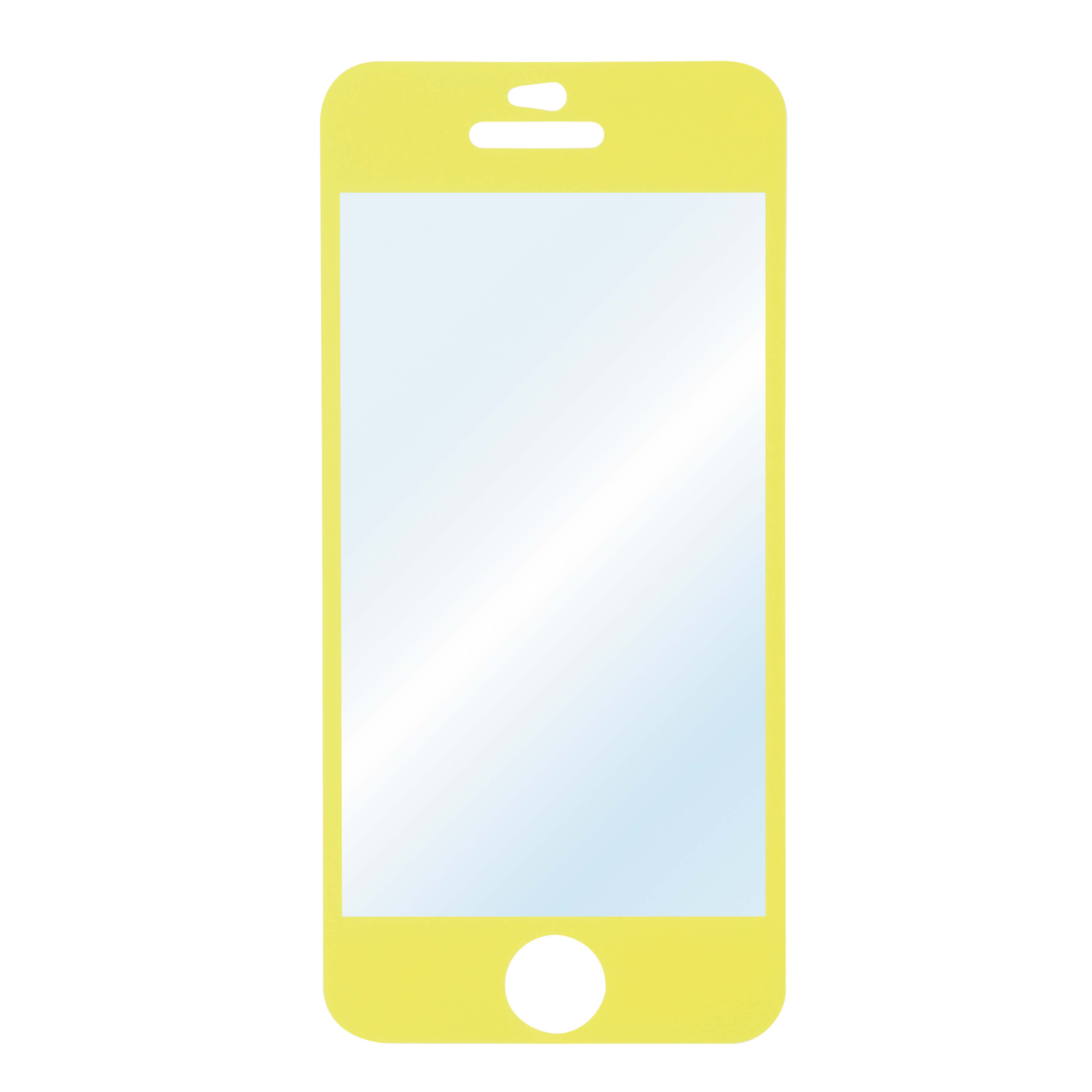 Color Screen Protector for Ap ple iPhone 5c, yellow