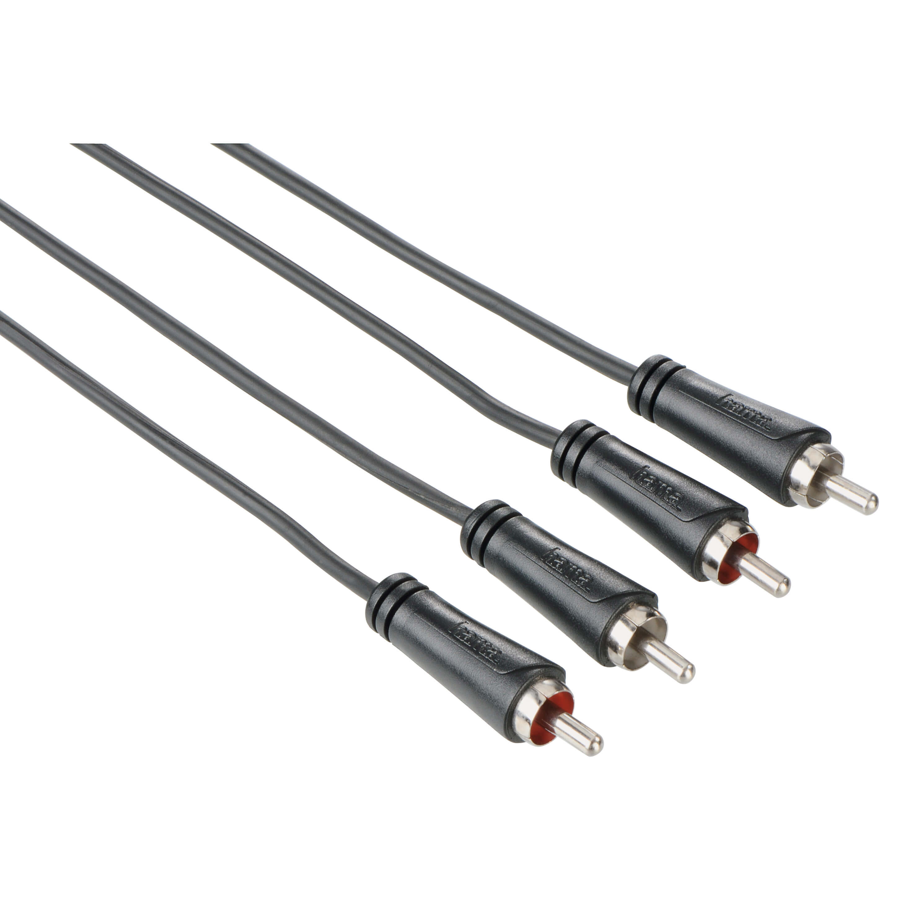 HAMA Audio Cable, 2 RCA plugs - 2 RCA plugs, 3.0 m