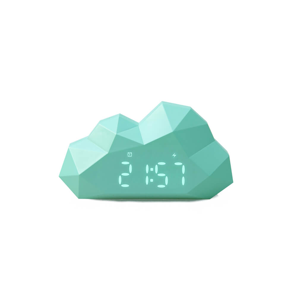 Alarm Clock Mini Cloudy, Light Blue
