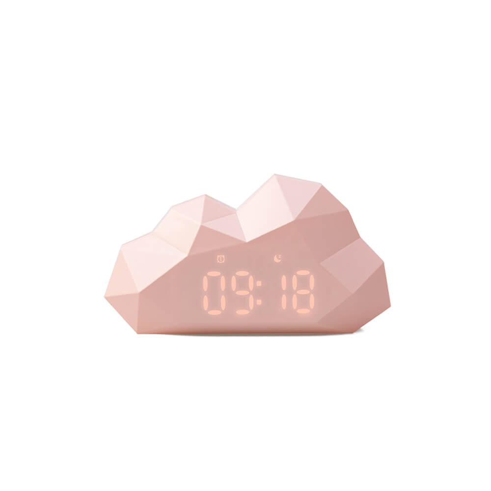Alarm Clock Mini Cloudy. Light Pink