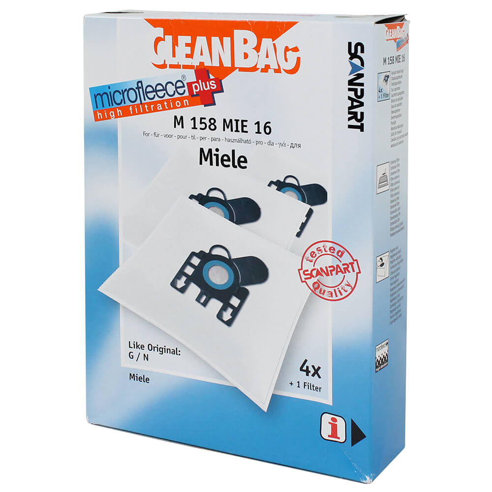 CLEANBAG Microfleece+ Dustbag Miele G/H/N 4+1