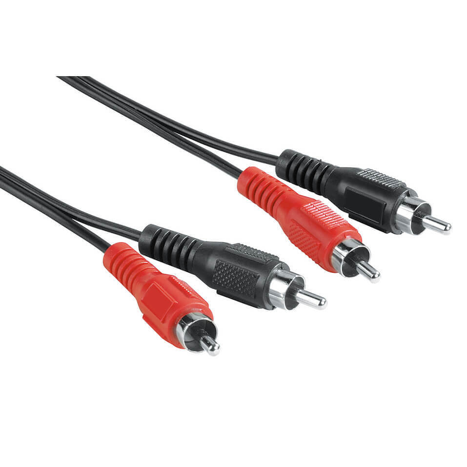 EXXTER Audio Cable, 2 RCA plugs - 2 RCA plugs, 2.5 m