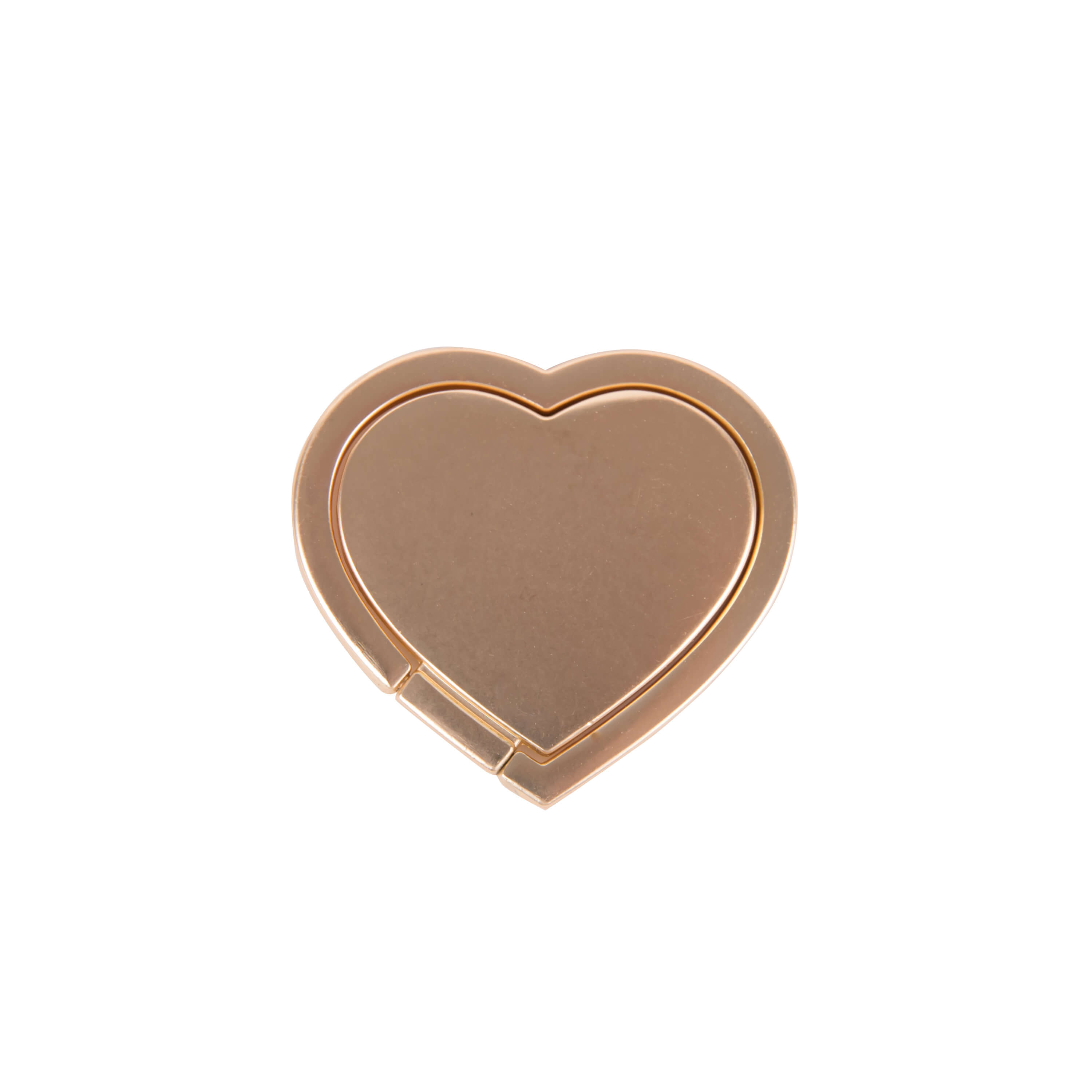 Finger ring heart gold with stand function