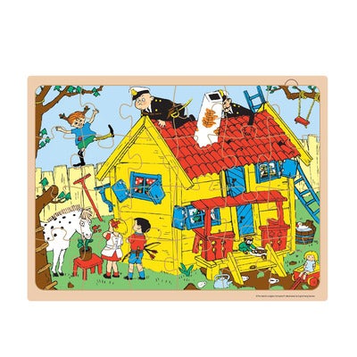 Puslespill 24 Pcs Wooden Framed Puzzle
