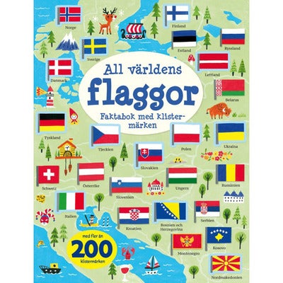 All världens flaggor: Faktabok med klistermärken