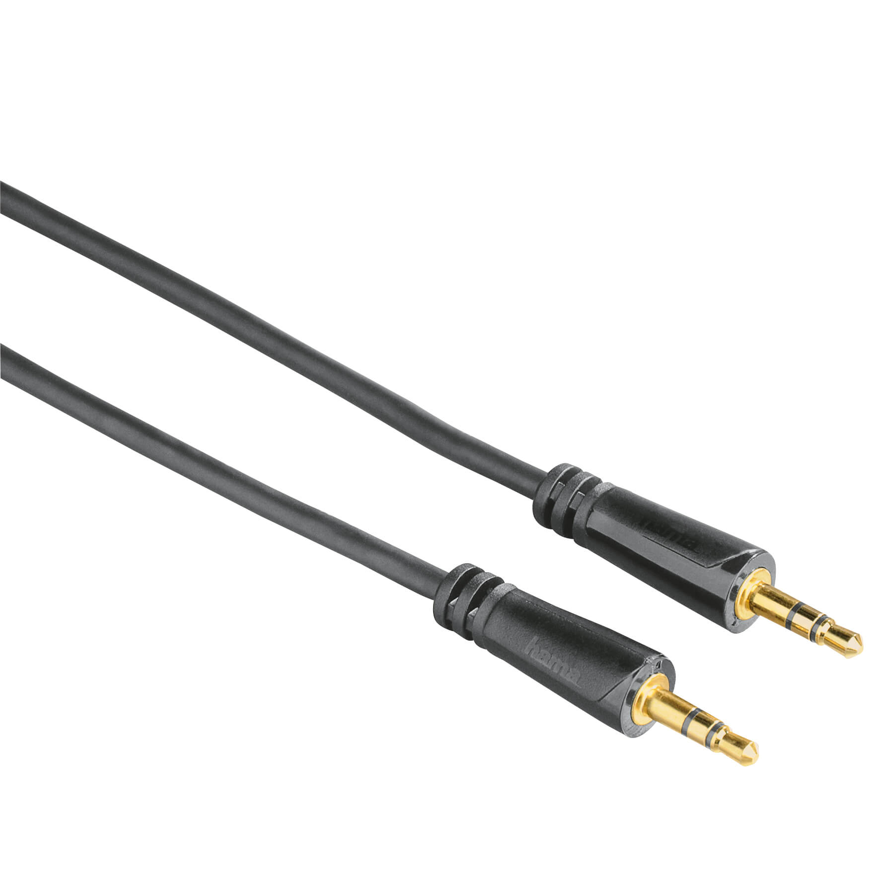 HAMA Audio Cable, 3.5 mm jack plug - plug, stereo, gold-plated, 0