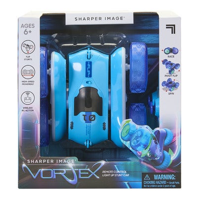 SHARPER IMAGE Toy RC Flip Stunt LED_Blue