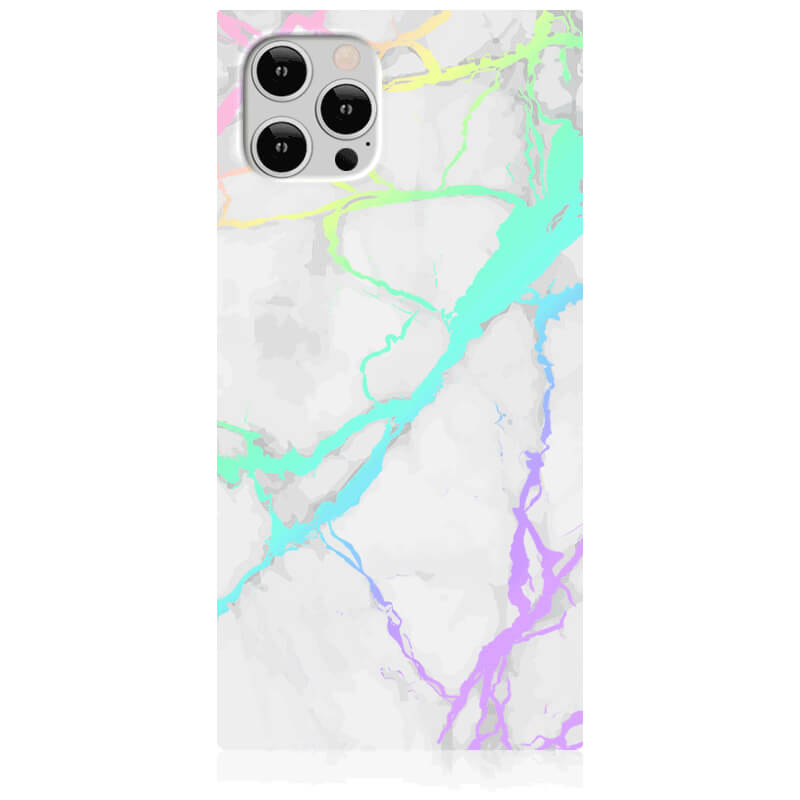 IDECOZ Mobilskal Hologram Vit Marble iPhone 12 Pro Max