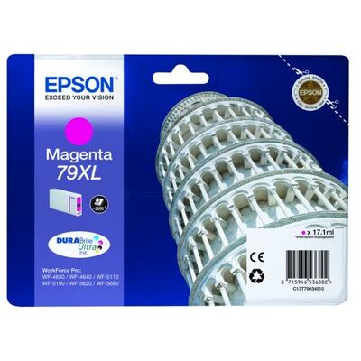 EPSON Ink C13T79034010 79XL Magenta Tower of Pisa