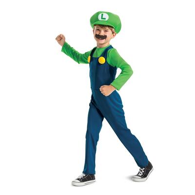 Super Mario Costume Fancy Luigi S (4-6)