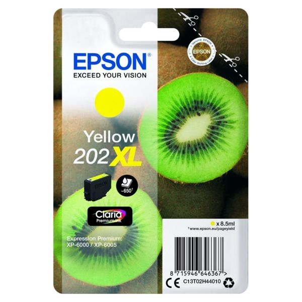 EPSON Ink C13T02H44010 202XL Yellow Kiwi