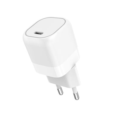 Laddare 220V 1xUSB-C PD/PPS 25W Vit