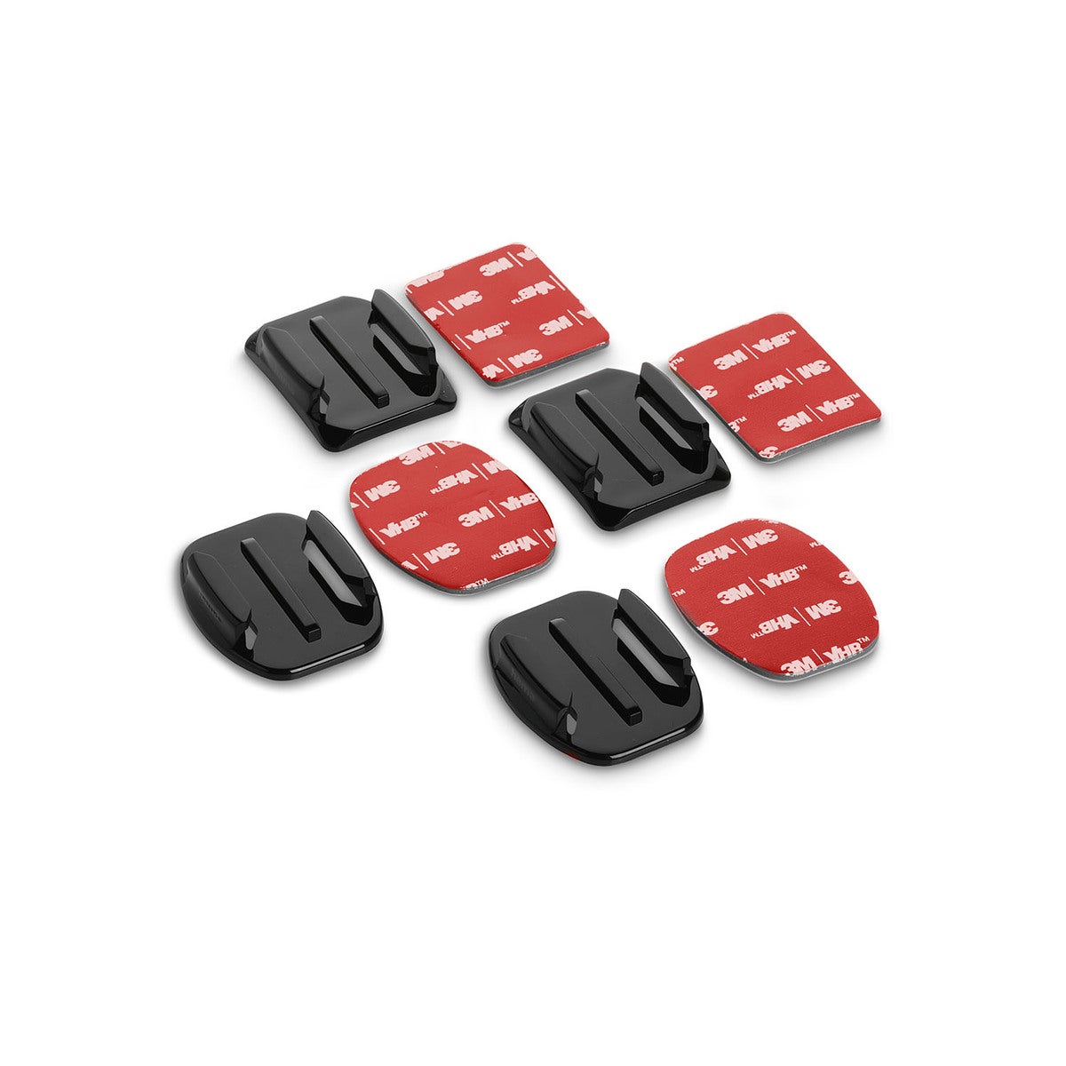 Adhesive Holder Action Cams 4pcs. Flat & Curved