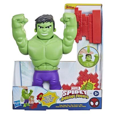 Spidey And His Amazing Friends Supersized 10 Inch Feature Figure Power Smash Hulk