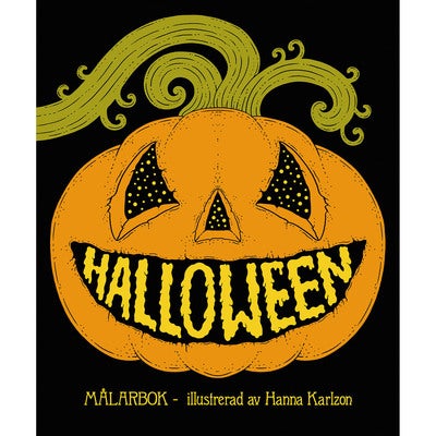 Målarbok: Halloween (Illustrerad av Hanna Karlzon)