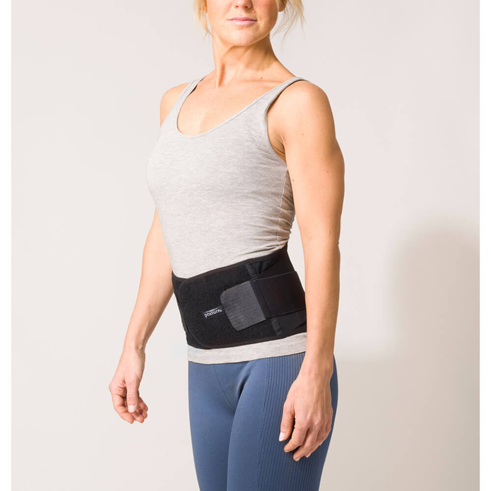 SWEDISH POSTURE Lower Back Belt Stabilize L Black
