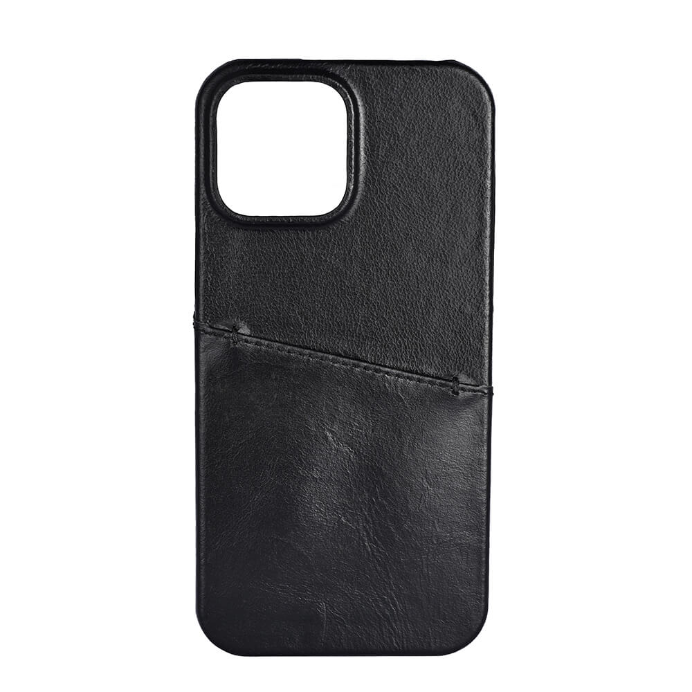Phone Case Leather Black - iPhone 13 Pro Max