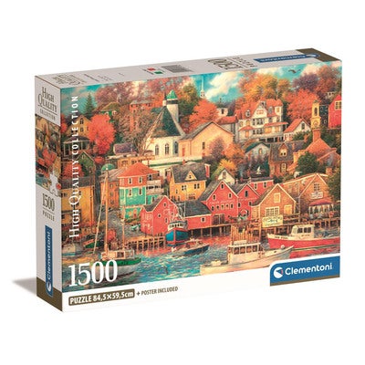 Puslespill 1500 Pcs CB High Quality Collection Good Times Harbor