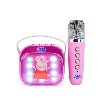 Karaoke Speaker with Microphone Peppa Pig Popsing LED