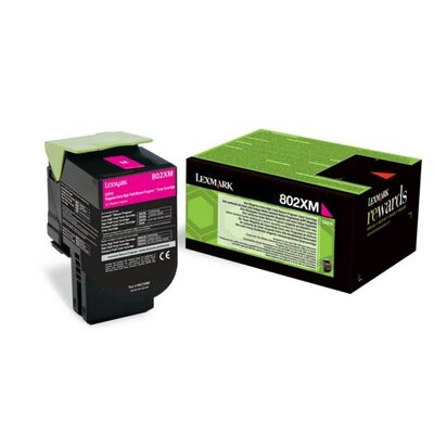 Värikasetti 80C2XM0 Magenta Extra High Yield, Return