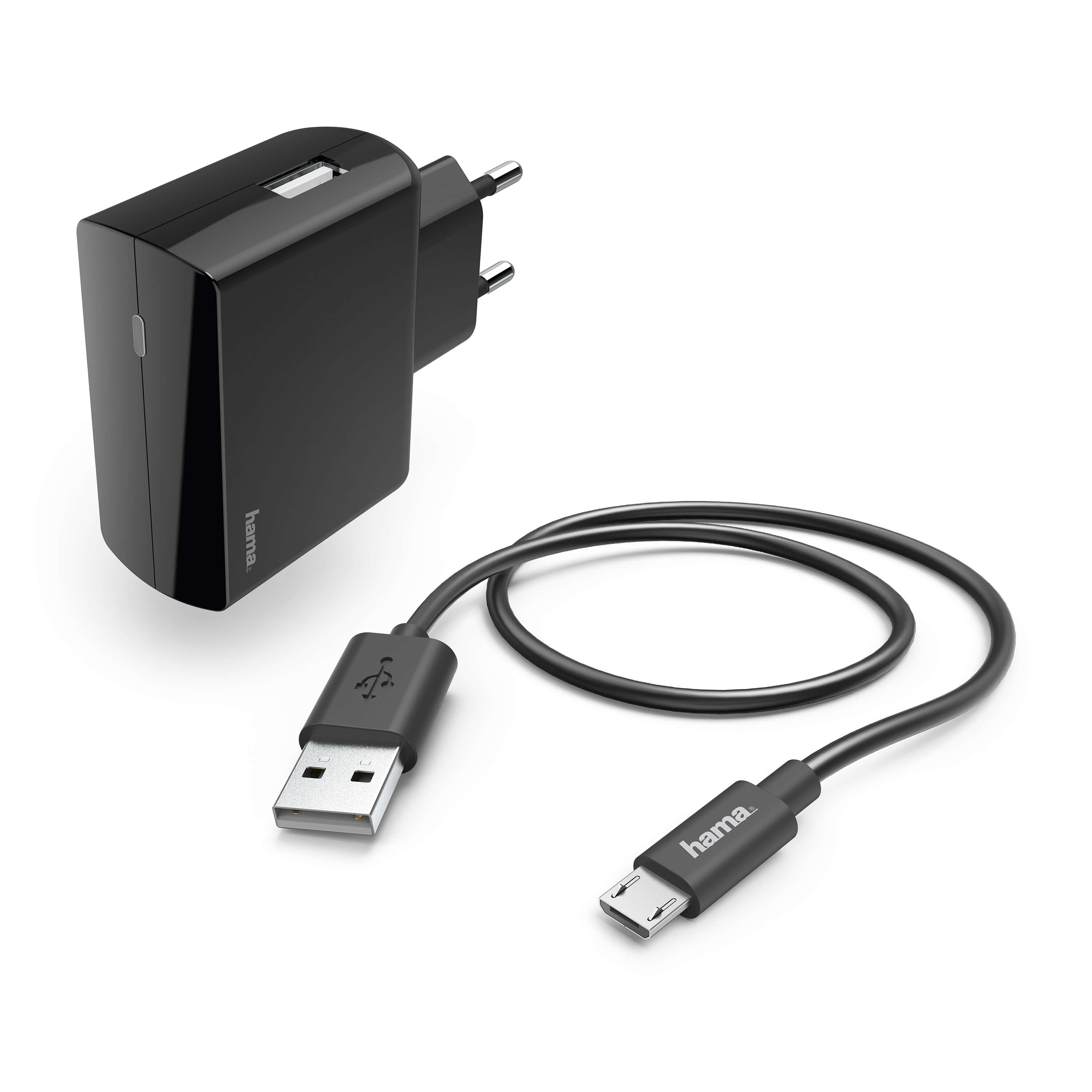 HAMA Charger 220V Micro-USB Kit 2.4A Black