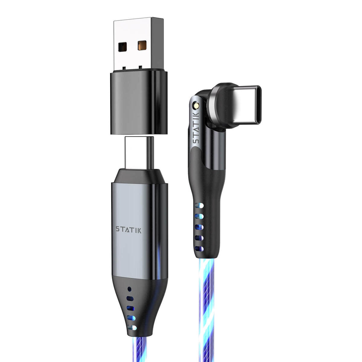 Cable PowerPivot Pro Glowing LED USB-C To USB-C 1m
