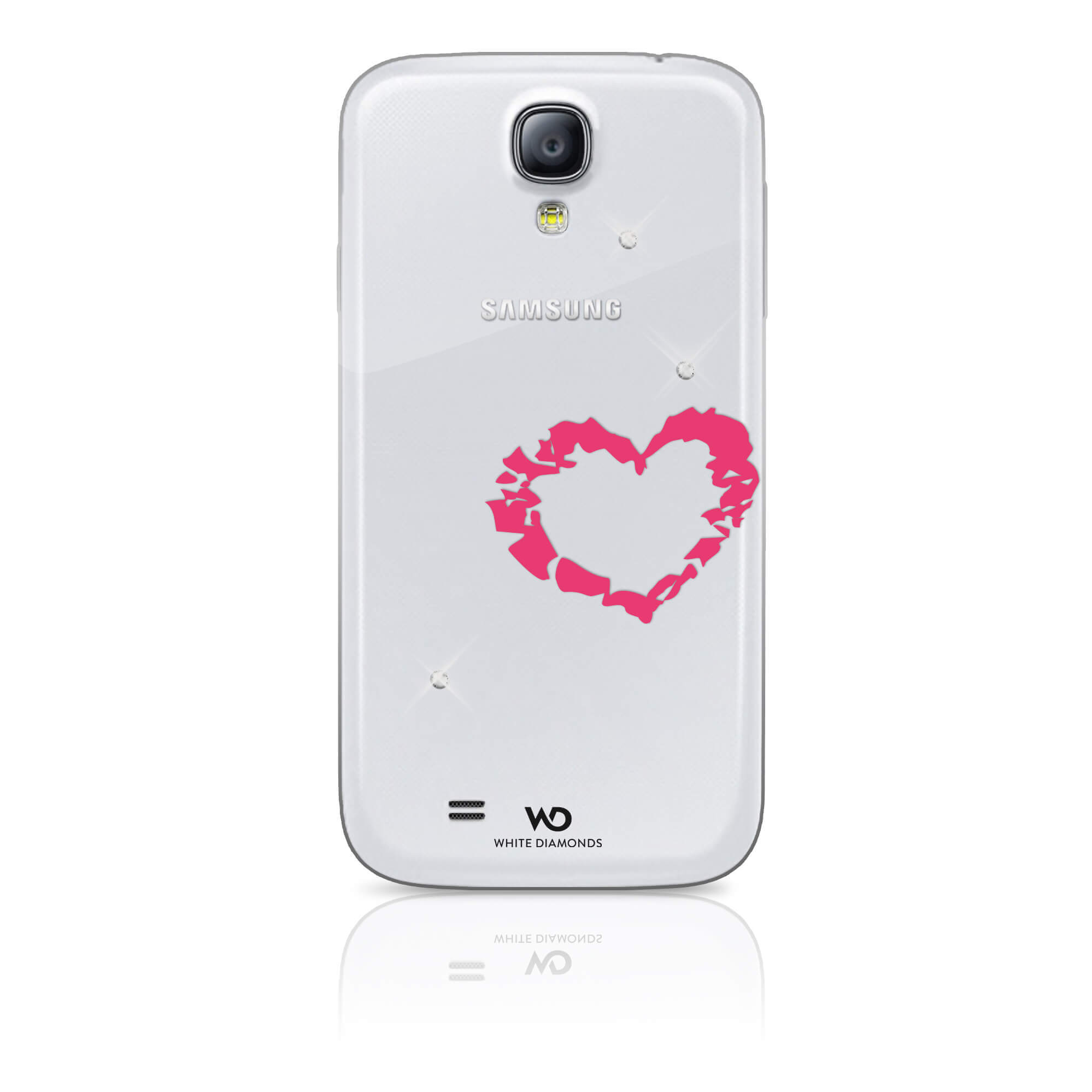 Mobile Phone Cover Samsung S4 Lipstick Heart Rosa