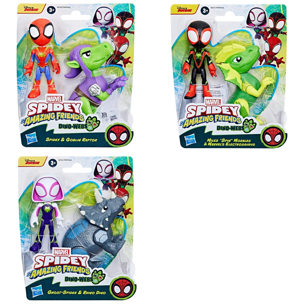 Spidey And His Amazing Friends Dino Webs Figure (Assorted)