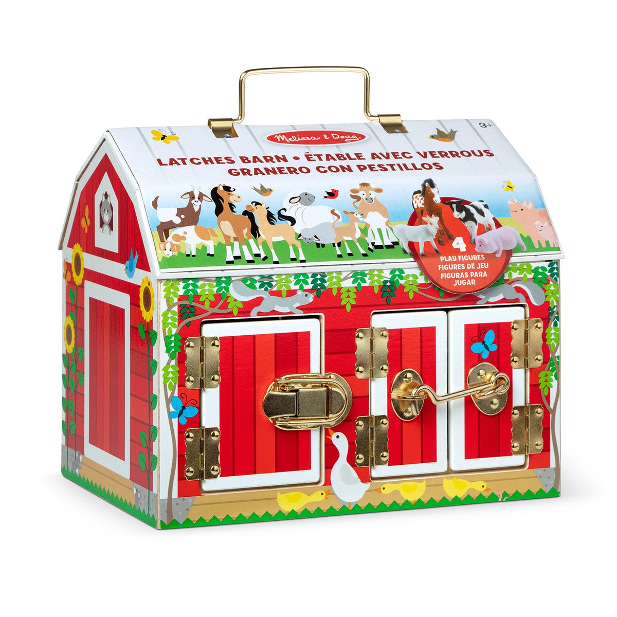 Puulelu Wooden Activity Barn Latches