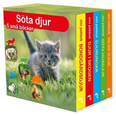 Söta djur - 5 små böcker
