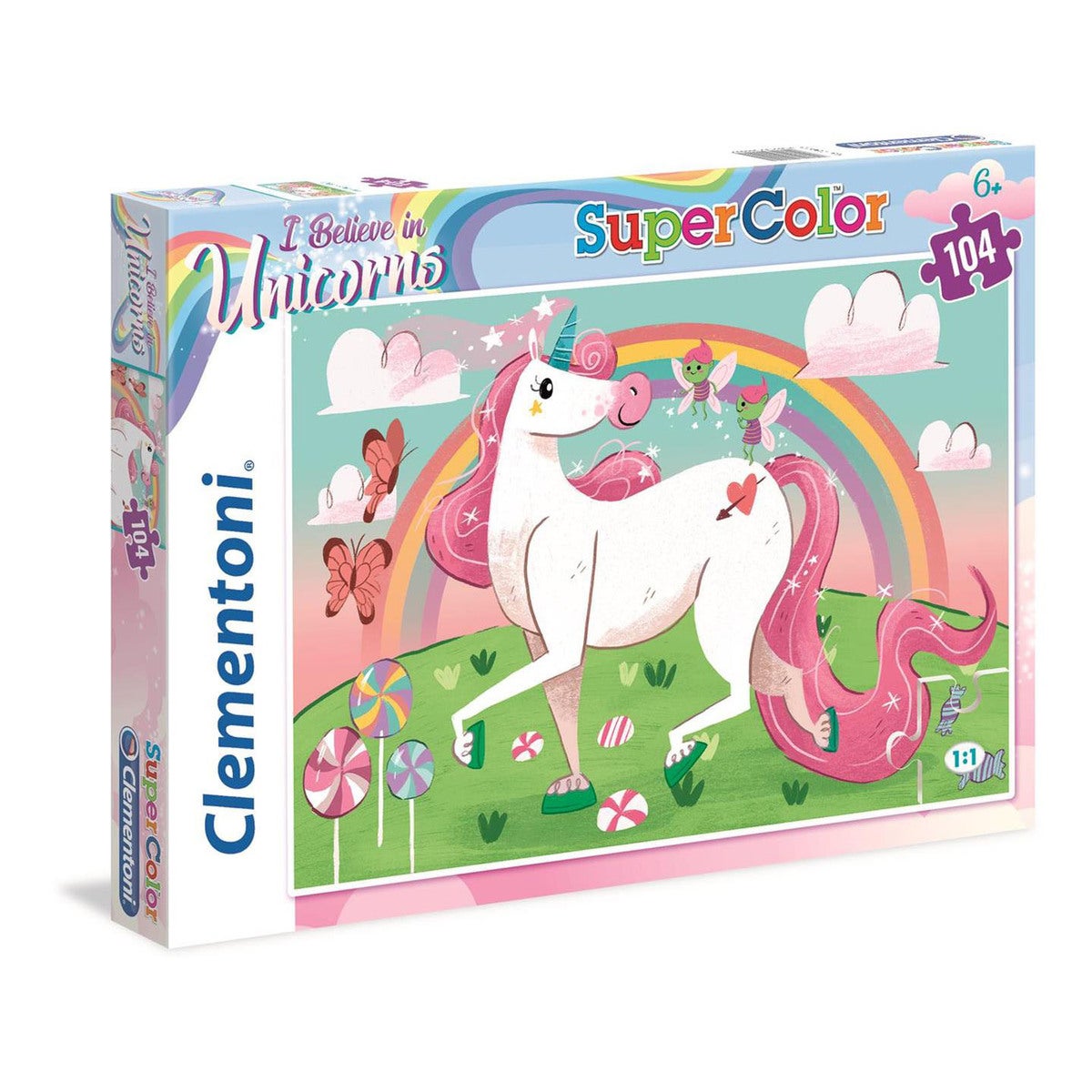 Puslespill 104 Pcs Unicorn