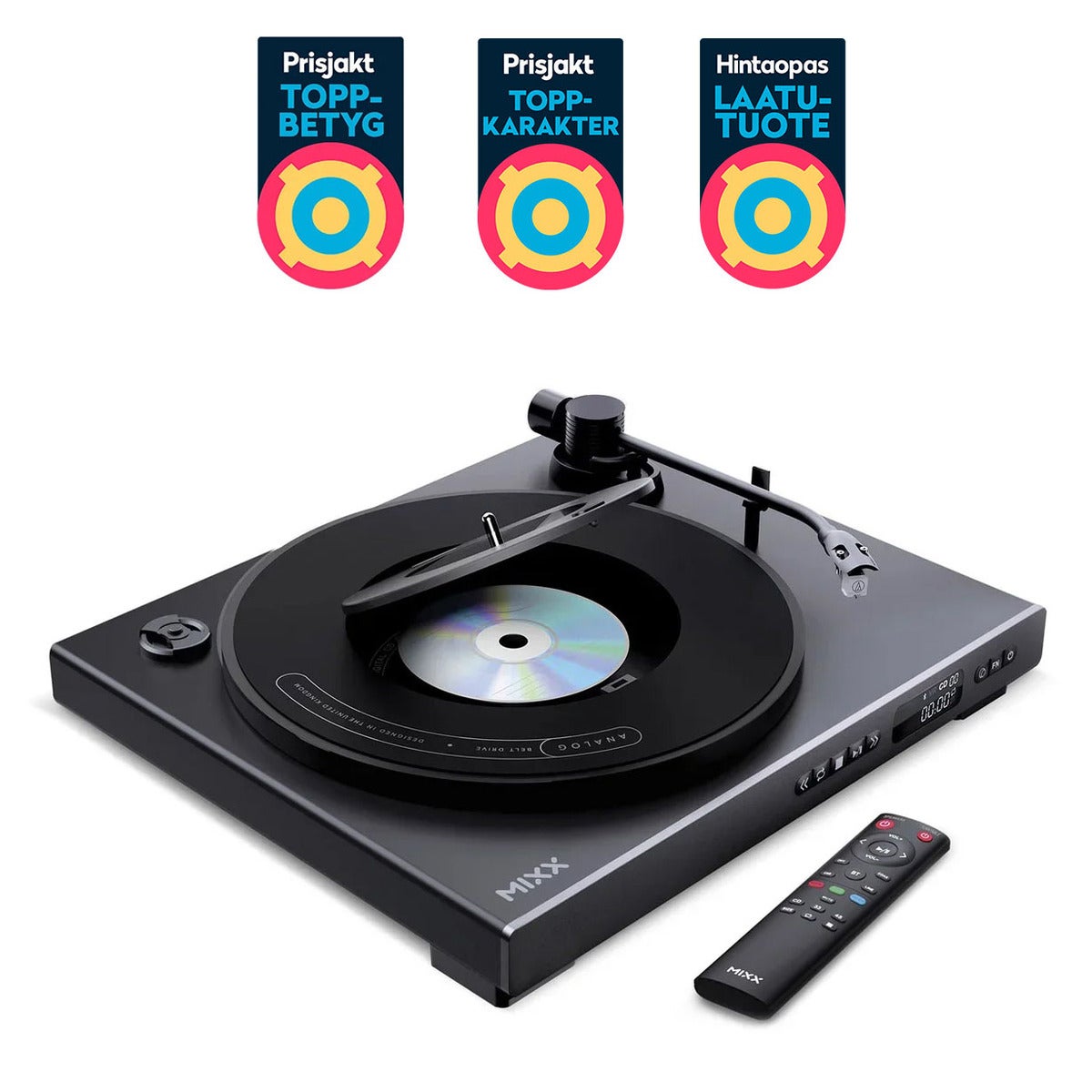 Vinyl and CD Player Analog Plus 2-in-1 Black