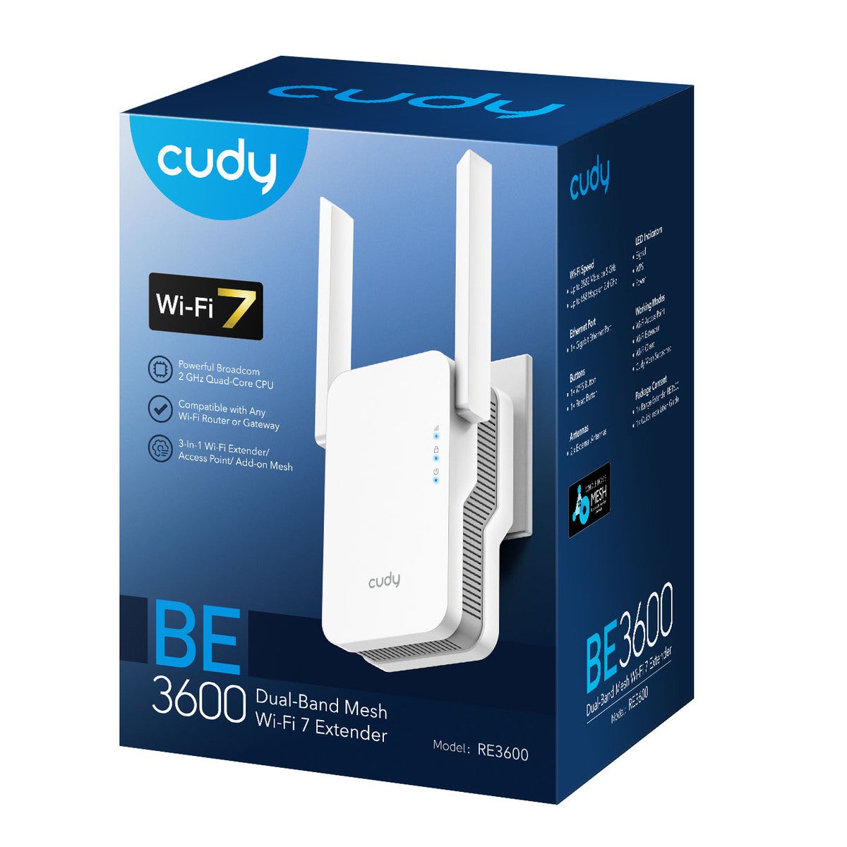 Wi-Fi Repeater RE3600 WF7 BE3600