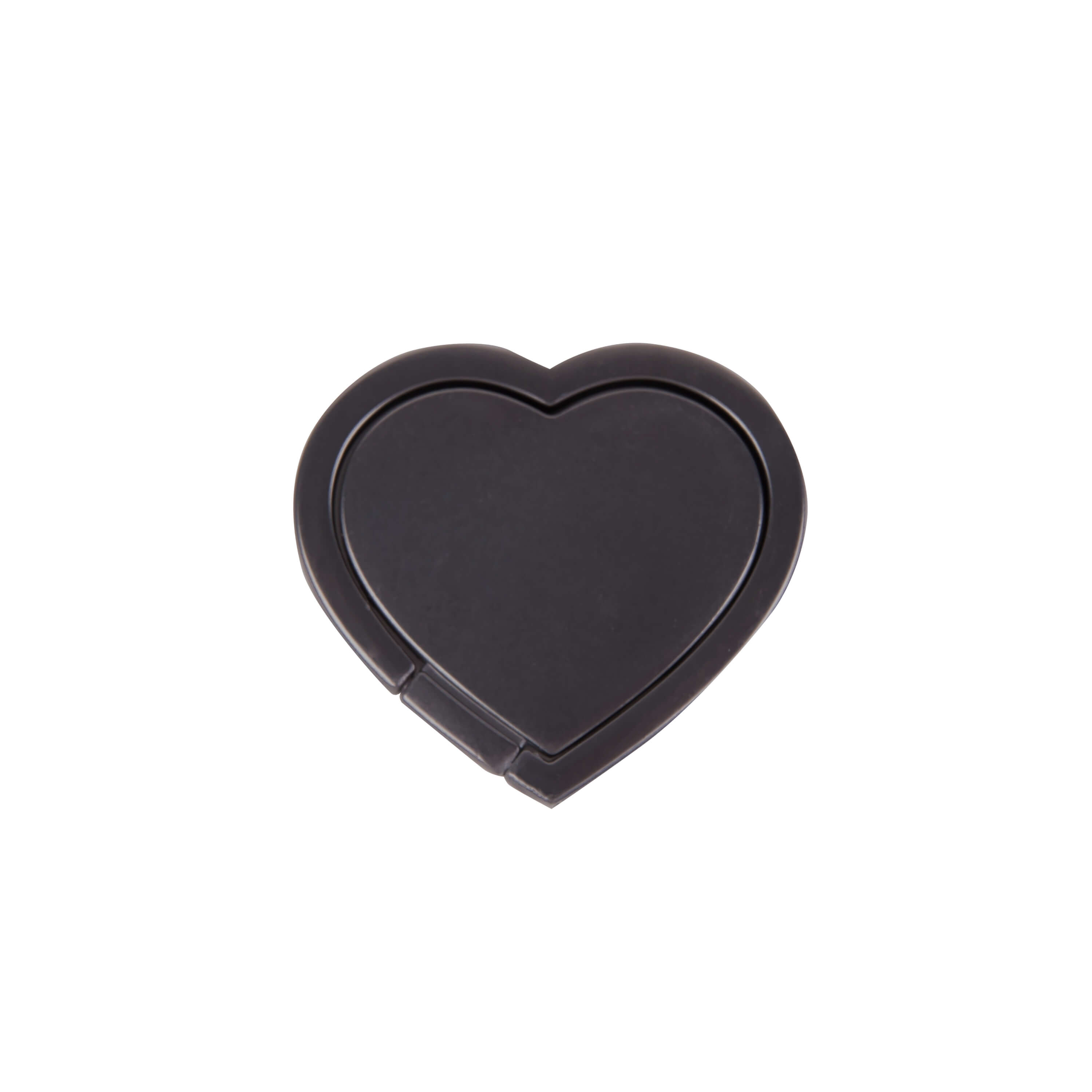 Finger ring heart black rotating stand function