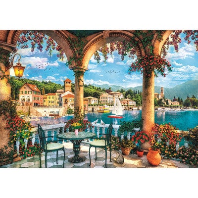 Puslespill 1000 Pcs CB High Quality Collection Balcony View Of Lake Como
