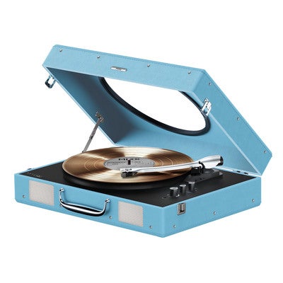 Vinyl Record Player Revival 65 Stereo Blue