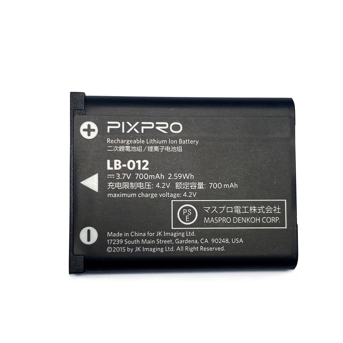 Akku För Pixpro Fz53-F55 Lb-012 3.7v/700mah