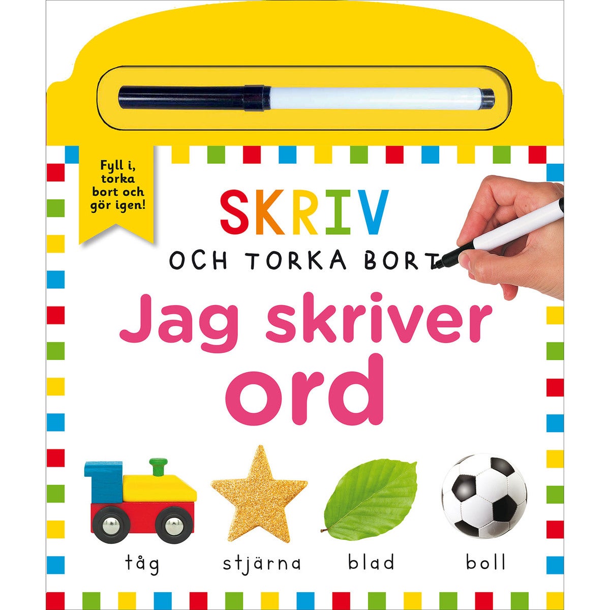 Skriv och torka bort: Jag skriver ord