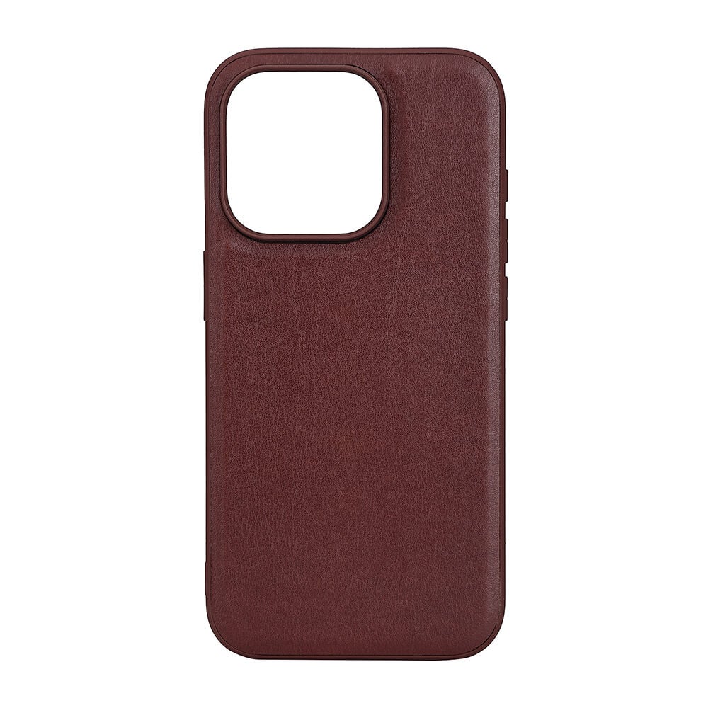 BUFFALO Back cover PU MagSeries iPhone 15 Pro Brown