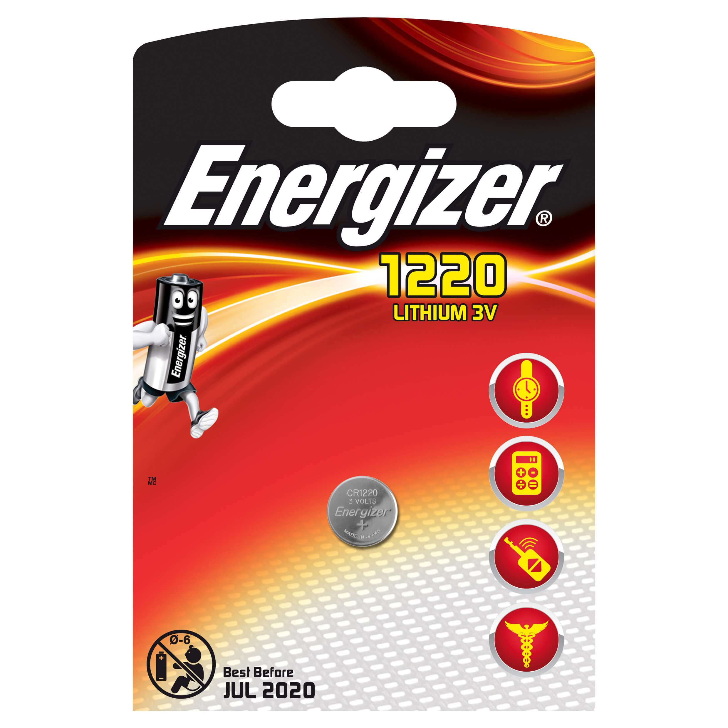 ENERGIZER Battery CR1220 Lithium 1-pack