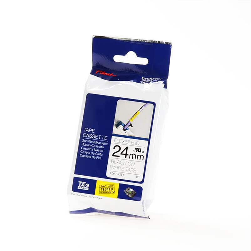 Tape TZE-FX251 24mm Black on White