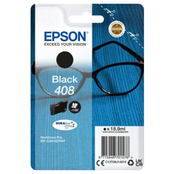 EPSON Ink C13T09J14010 408 Black Glasses