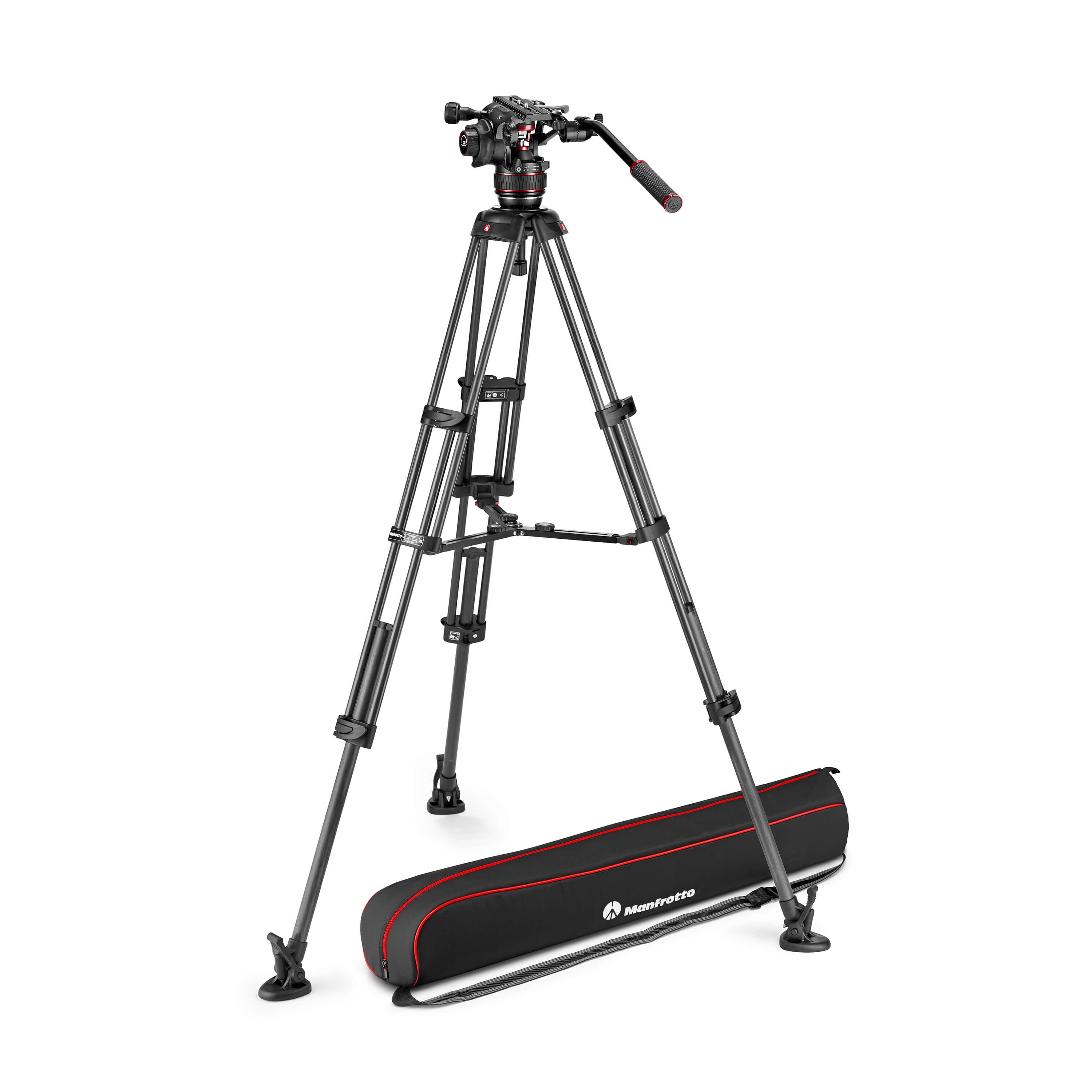 MANFROTTO Video Tripod Kit Nitrotech 608 + CF Twin MS