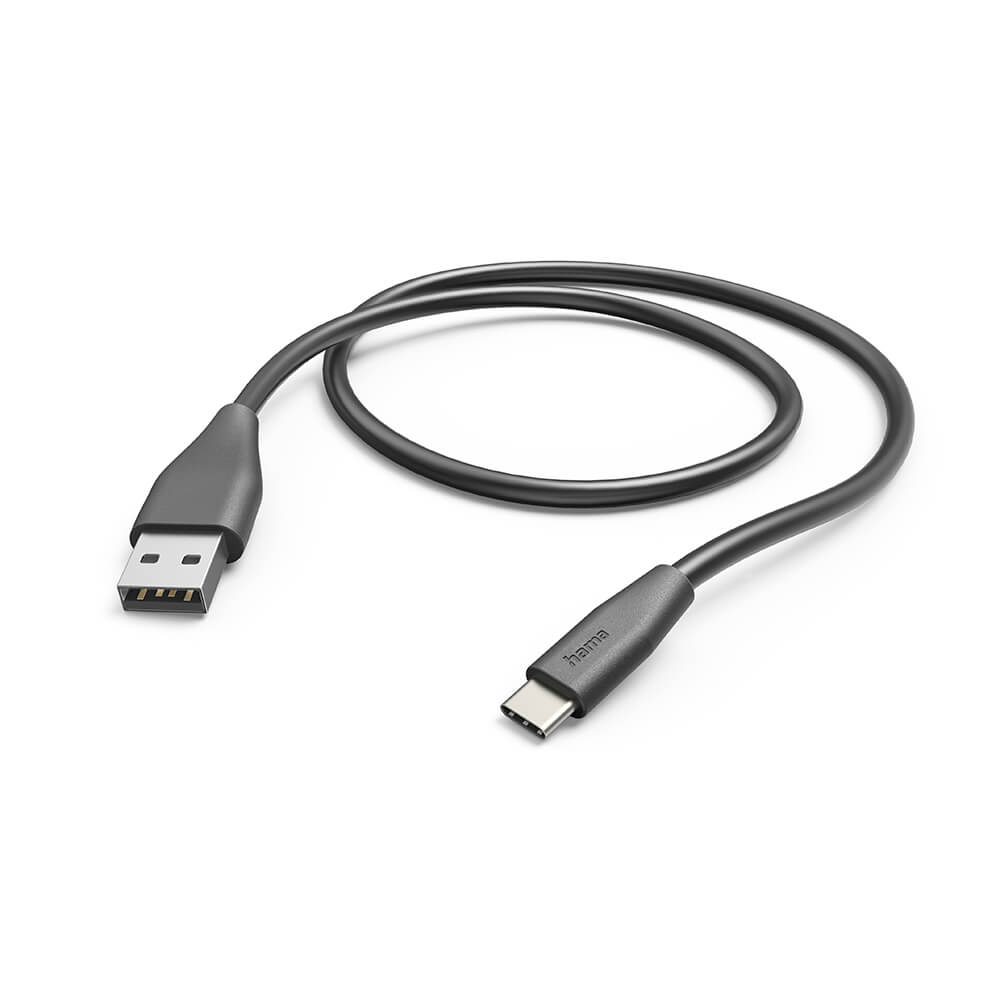 Charging Cable USB-A to USB-C Black 1.5m