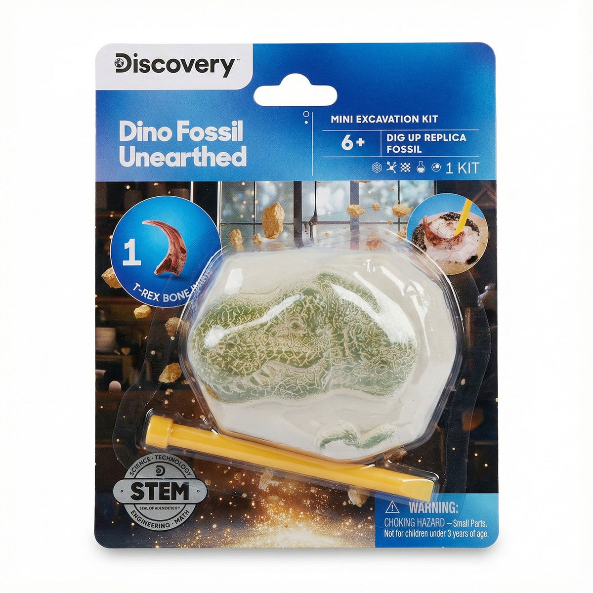 DISCOVERY Toy Excavation Kit Dino Fossils 1pc Mini Kit
