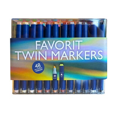 Markörer Round Dual Markers 48st