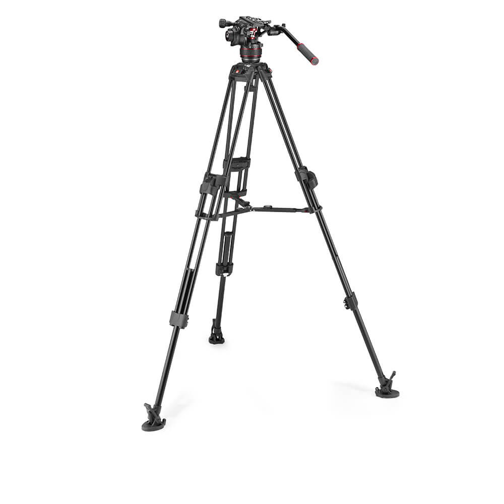 MANFROTTO Stativkit Video Nitrotech 608 + 645 Fast Twin MS Aluminium