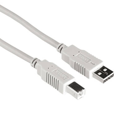 USB 2.0 Cable, grey, 3.00 m, 10 pieces